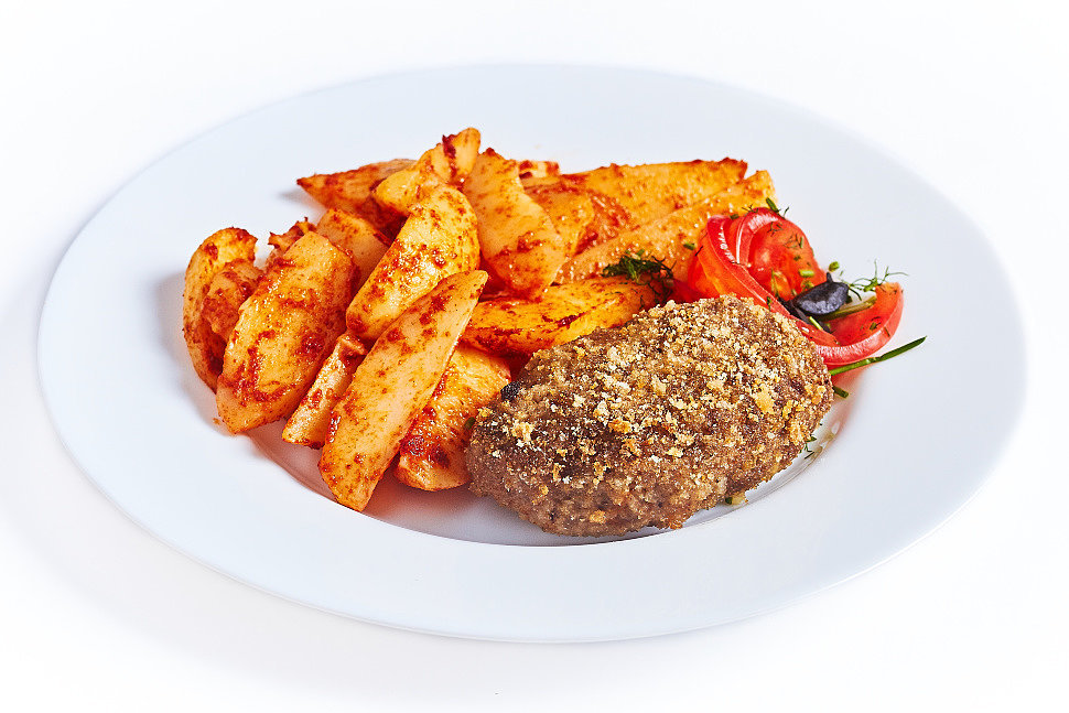 Котлета куриная с картофелем по-деревенски 250г